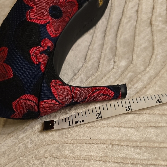 Alex Marie Black and Red Floral Heels - Picture 12 of 16